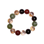 Autumn Gold-Foil Crackle Crystal Bracelet