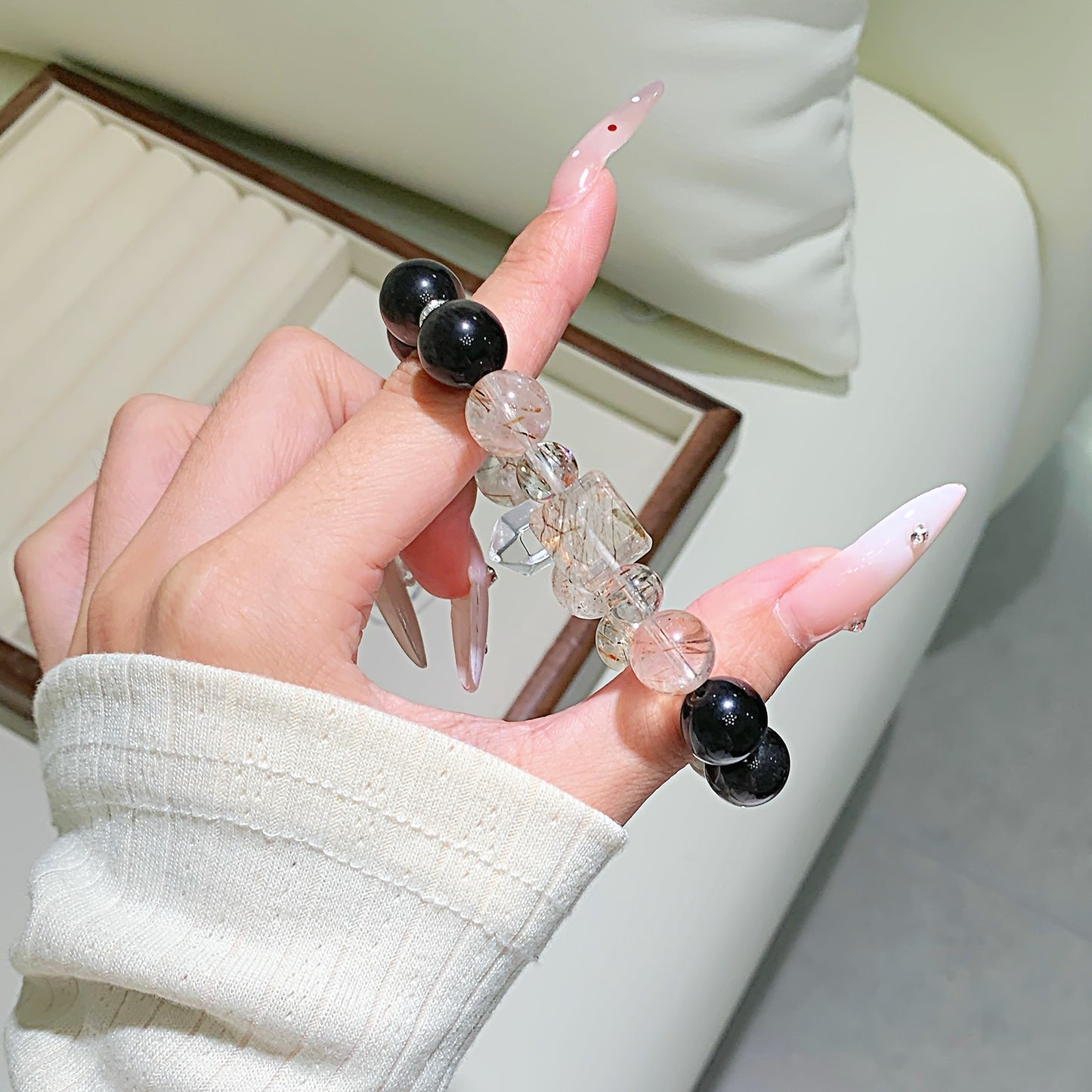 Black Gold Super Seven Crystal Bracelet