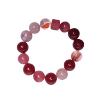 Strawberry Quartz Gradient Crystal Bracelet