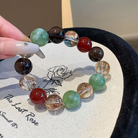 Autumn Gold-Foil Crackle Crystal Bracelet