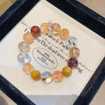 Golden Crackle Quartz & Tiger Eye Bracelet